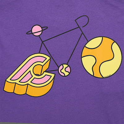 Лонгслив Cinelli T-Shirt Longsleeve Gabe Alcala Planets / Фиолетовый
