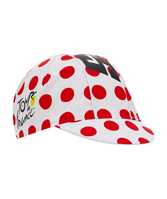 Велокепка Santini Tour De France Cycling Cap / Белый-Красный