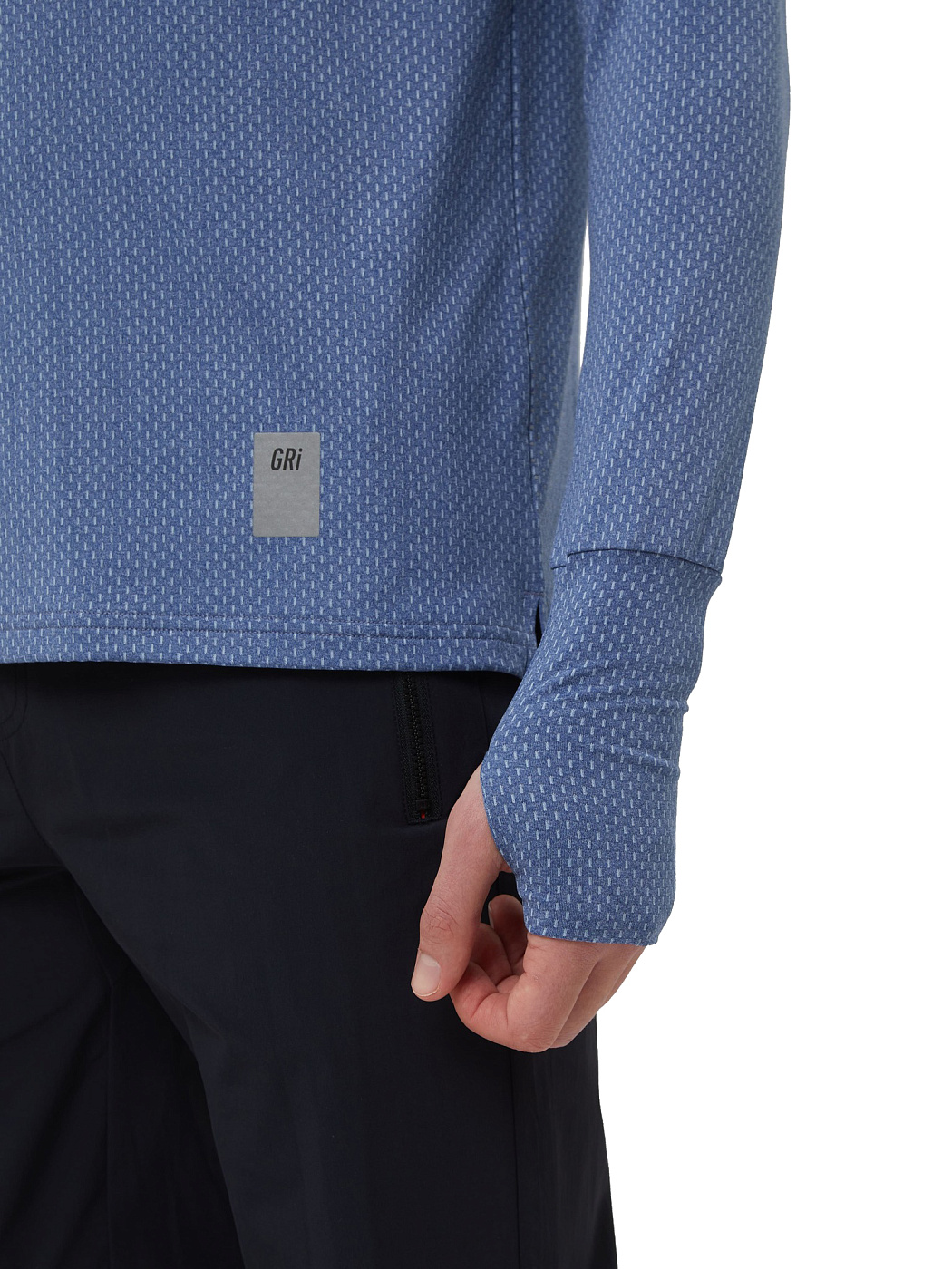 Лонгслив для бега мужской GRI Весна 2.0 / Синий