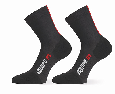 Носки Assos RS Socks / Черный-Красный