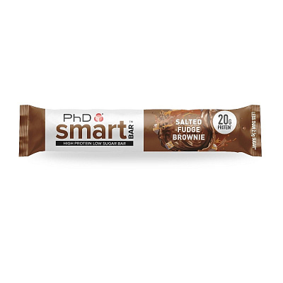 PhD Smart Bar, протеиновый батончик, вкус Соленый Брауни, 64гр