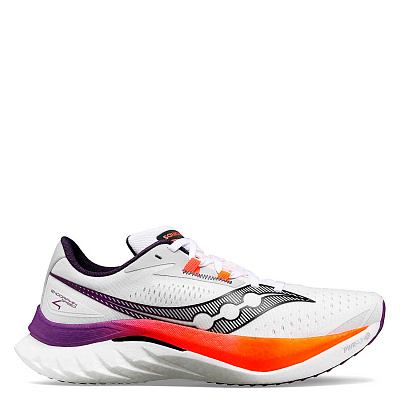 Беговые кроссовки мужские Saucony Endorphin Speed 4 / Белый-Оранжевый