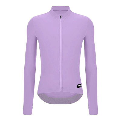 Веломайка утепленная с длинным рукавом Santini RTR Unisex Jersey / Сиреневый