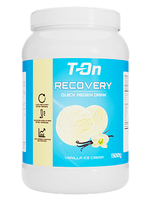 Напиток восстановительный в порошке T-ON RECOVERY QUICK REGEN DRINK / 900г / Ванильное мороженое
