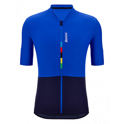 Веломайка Santini Colore Riga - UCI Official SS Cycling Jersey / Синий