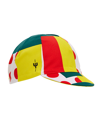 Велокепка Santini Maillot Jaune Official Combo Kit Cycling Cap / Мультицвет