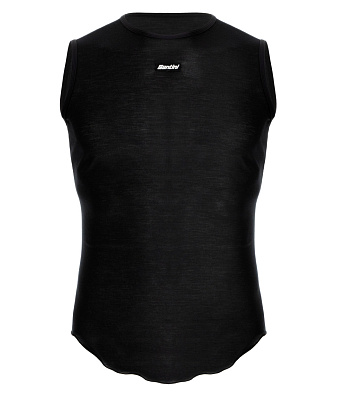 Термомайка без рукавов Santini Dry Baselayer / Черный