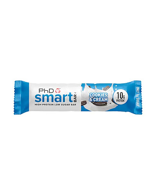 PhD Smart Bar, протеиновый батончик, вкус Печенье и Сливки, 32гр.