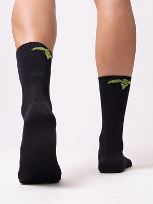 Спортивные носки ECSI длинные унисекс с логотипом / Черный
