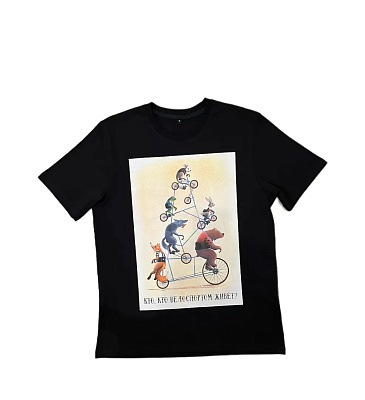 Футболка мужская TopCycler Теремок / Черный