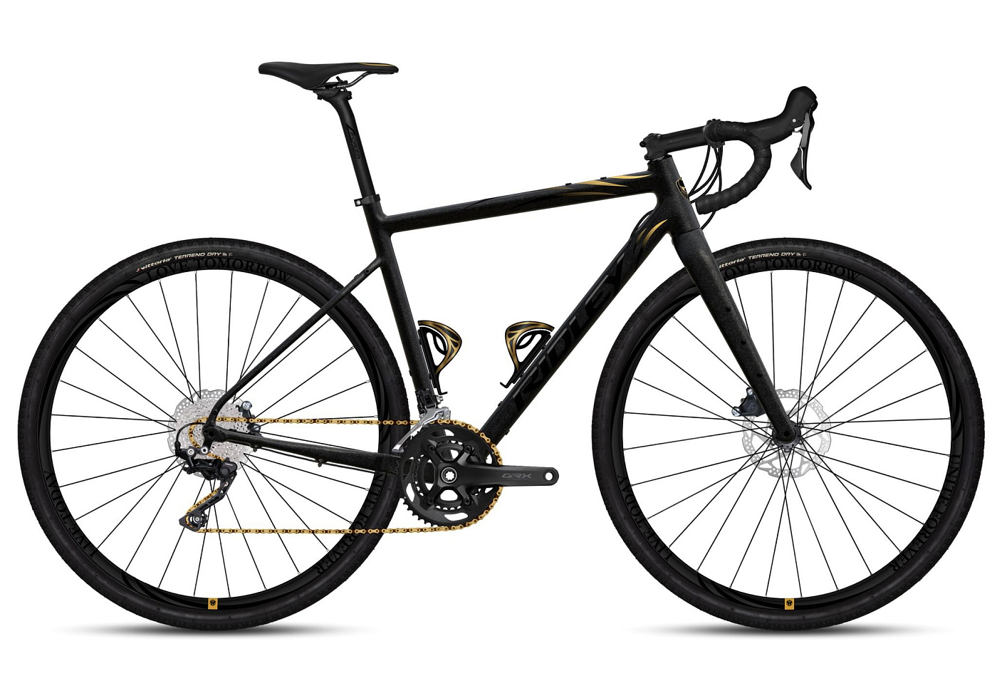 Ridley Invenio Adventure A GRX400 / Черный-Золотой