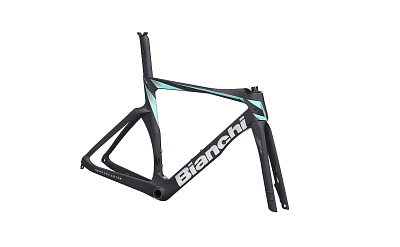 Рама шоссейная Bianchi Oltre RC Disc / Черный-Целесте