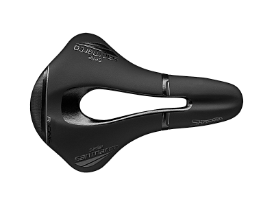 Седло спортивное Selle San Marco SHORTFIT Open-Fit racing wide blk  250 x 144 mm