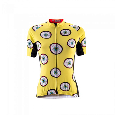 Джерси женское Cinelli Jersey Ana Benaroya - Eyes 4U / Желтый