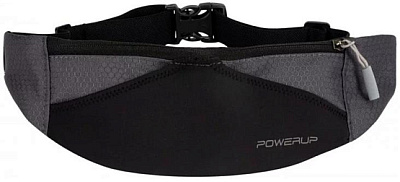Беговая поясная термо-сумка Powerup Ultra Due / Серый