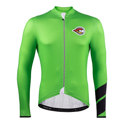 Велосипедная джерси утепленная с длинным рукавом Cinelli Tempo Winter Jersey / Зеленый