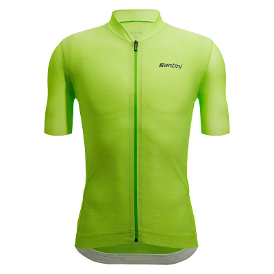 Веломайка Santini Colore Puro SS Cycling Jersey / Салатовый