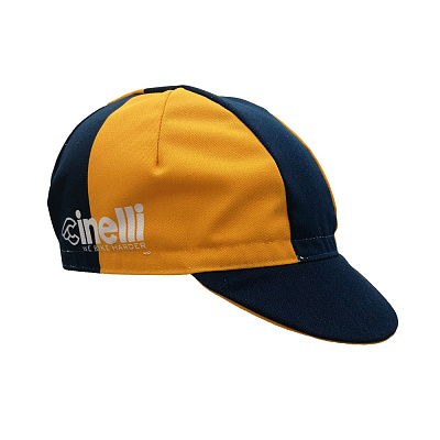 Велокепка Cinelli Cap We Bike Harder / Оранжевый-Синий