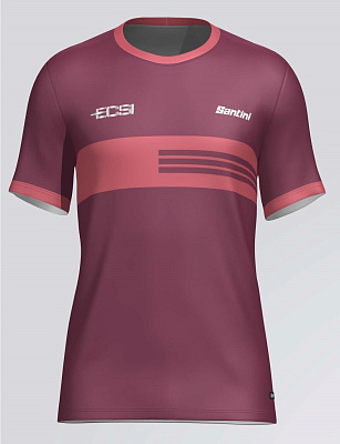 Беговая футболка мужская Santini Stream SS Running Jersey / Custom ECSI