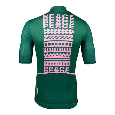 Велосипедная джерси Cinelli Tempo Mesh Jersey / Peace / Зеленый-Розовый