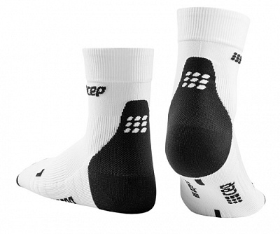 Женские спортивные компрессионные носки CEP Short Socks 3.0 / Белый