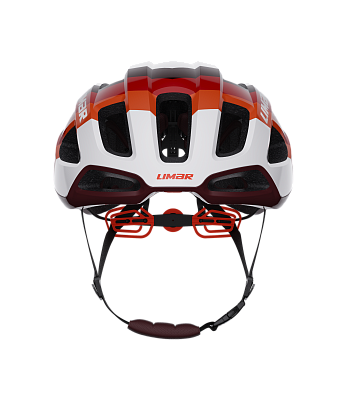 Велосипедный шлем Limar Air Stratos / Белый-Красный-Коричневый 70s