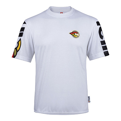 Гравийная/МТБ футболка джерси Cinelli Gravel Tech Tee SS / Белый-Черный